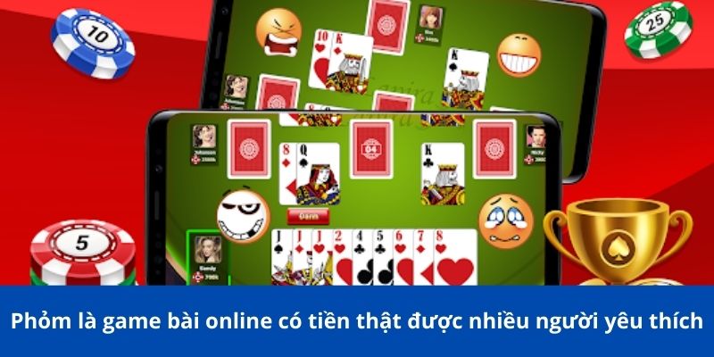 Game bài online có tiền thật 188BET- Cơ hội kiếm tiền hấp dẫn 4 Phỏm là game bài online có tiền thật được nhiều người yêu thích